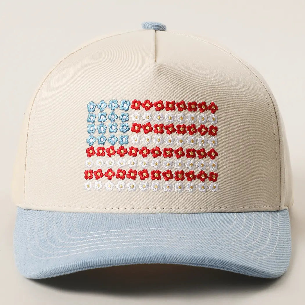 Daisy American Flag Hat