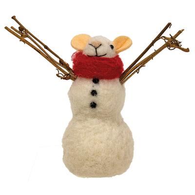 Snowman Mouse Ornament