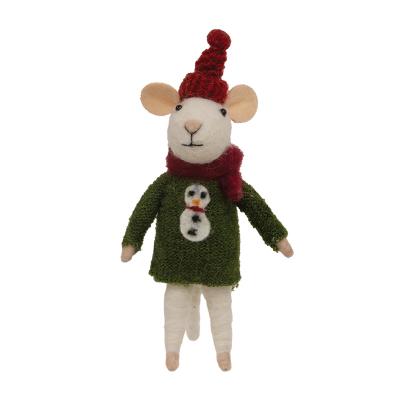 Ugly Christmas Sweater Mouse Ornament