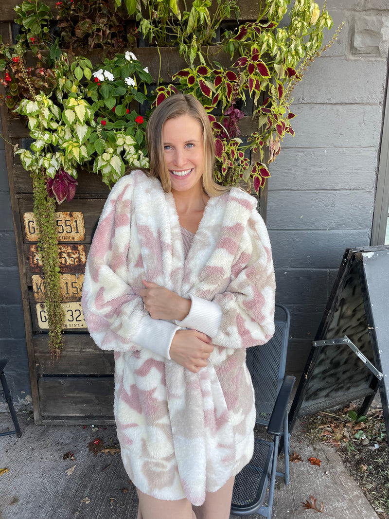 Mauve Camo Bear Coat