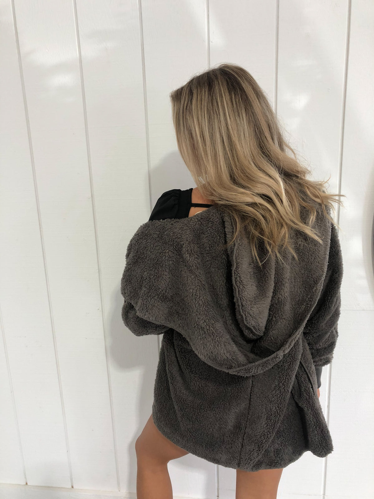 Steel Grey Bear Coat