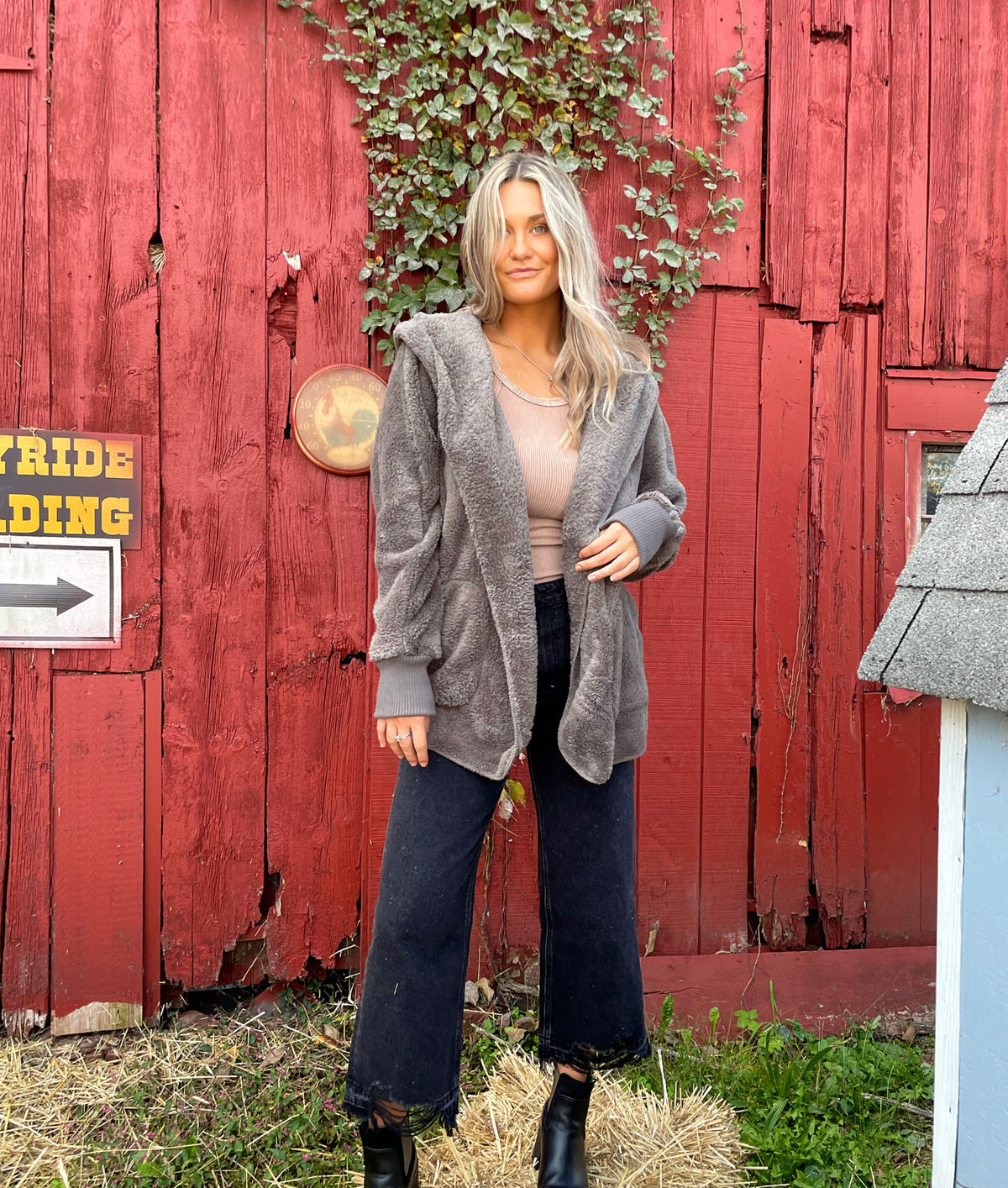 Steel Grey Bear Coat