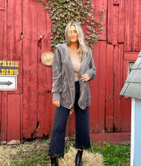 Steel Grey Bear Coat