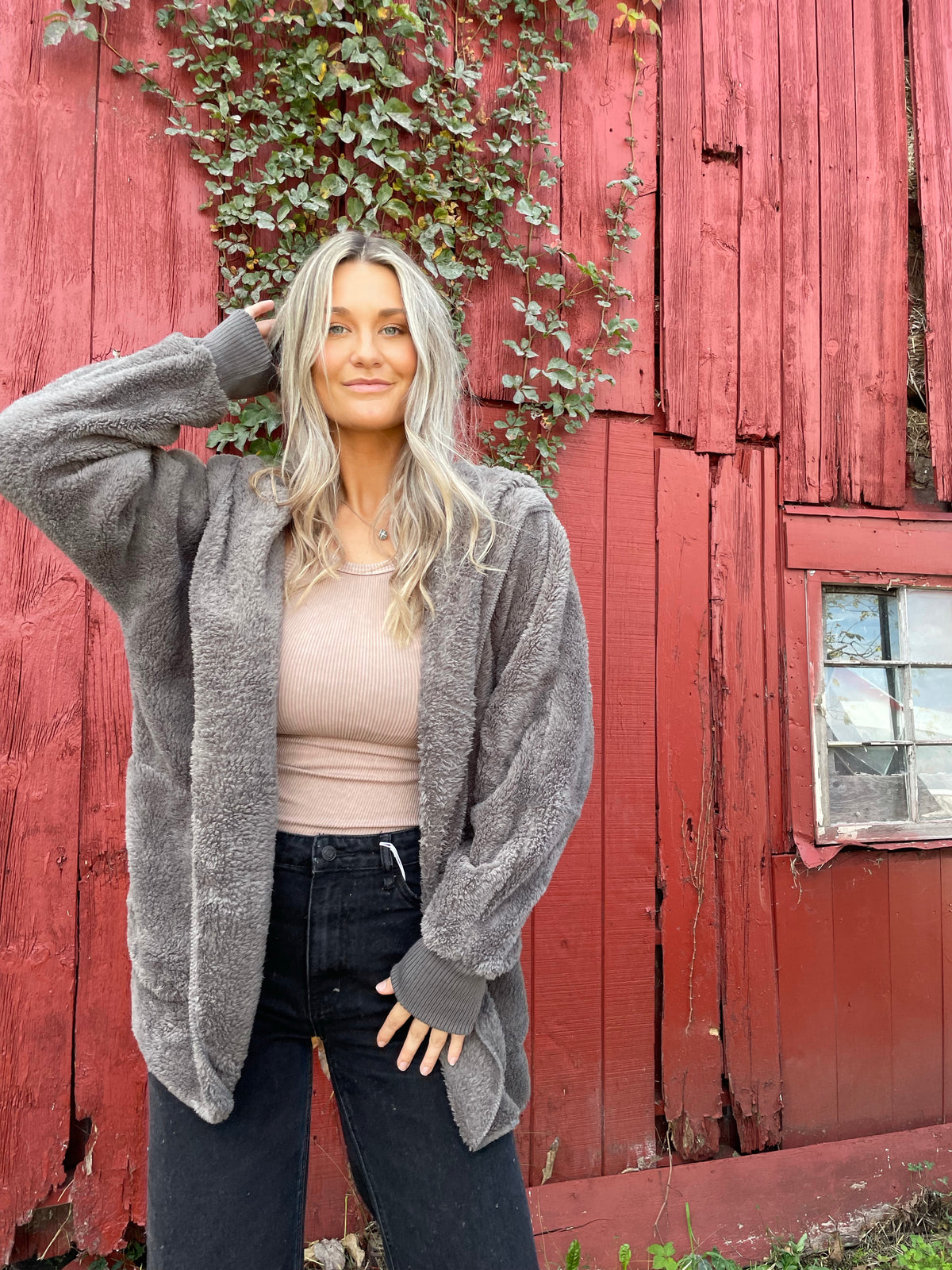 Steel Grey Bear Coat