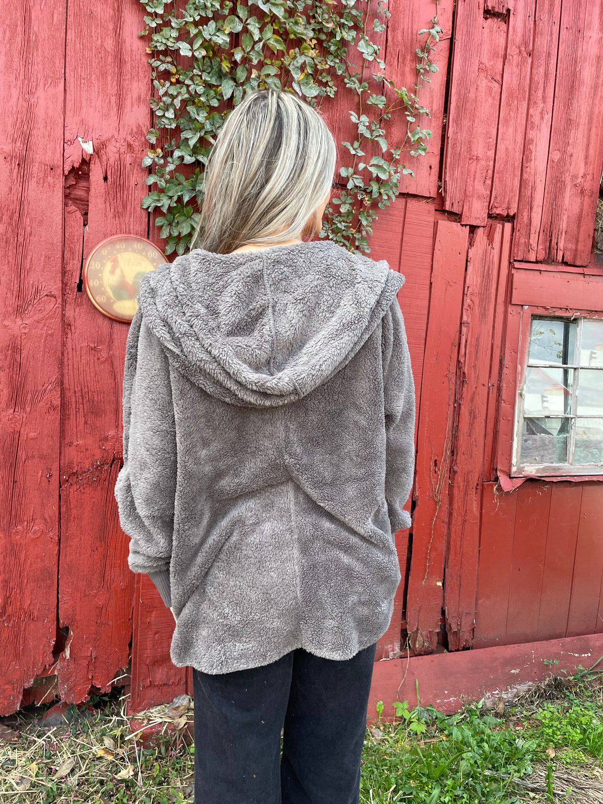 Steel Grey Bear Coat