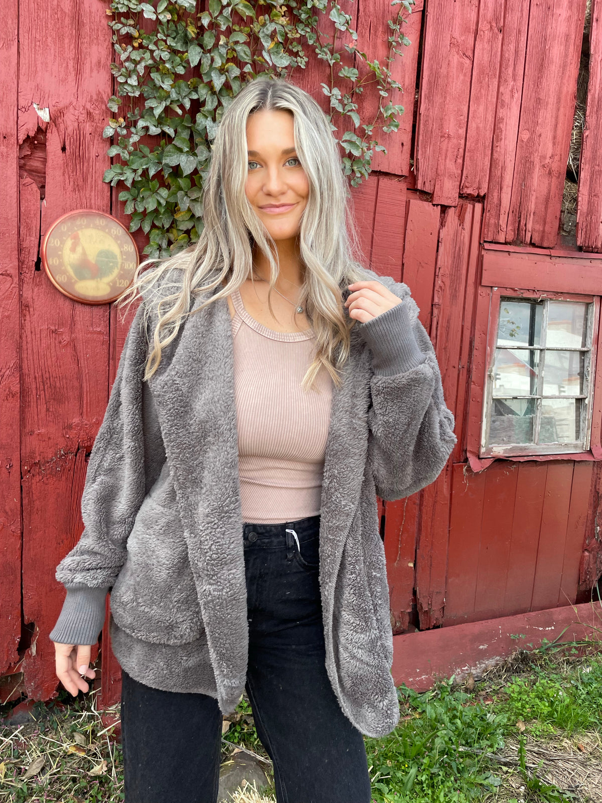 Steel Grey Bear Coat